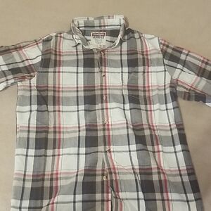 Men's Plaid Button-Up Shirt